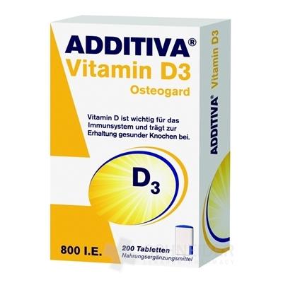 ADDITIVA Vitamín D3 800IE Osteogard