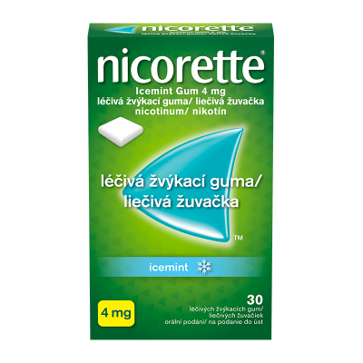 Nicorette® Icemint Gum 4 mg medicinal chewing gum