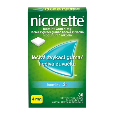 Nicorette® Icemint Gum 4 mg liečivá žuvačka