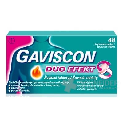 GAVISCON DUO EFEKT žuvacie tablety