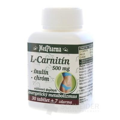 MedPharma L-CARNITÍN 500 MG + INULÍN + CHRÓM