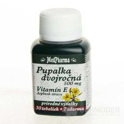 MedPharma PUPALKA DVOJROČNÁ 500MG, VITAMÍN E