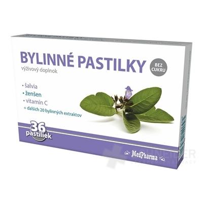 MedPharma BYLINNÉ PASTILKY Bez cukru