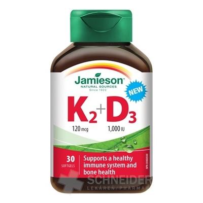 JAMIESON VITAMINS K2 120 +g + D3 1000 IU