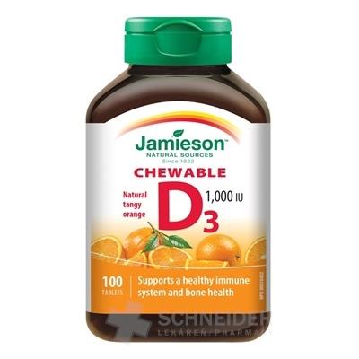 JAMIESON VITAMÍN D3 1000 IU POMARANČ