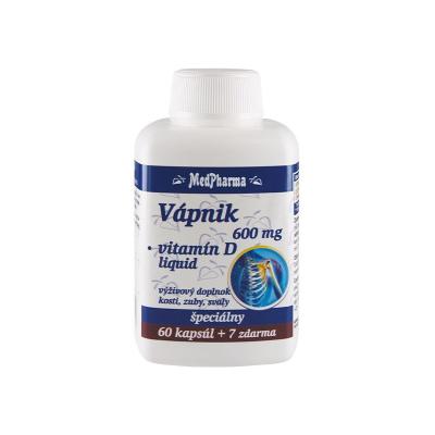 MedPharma VÁPNIK 600 mg + Vitamín D liq.