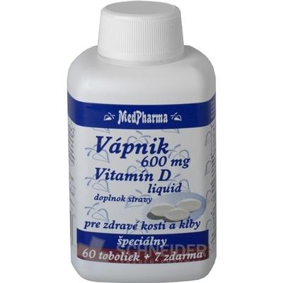 MedPharma VÁPNIK 600 mg + Vitamín D liq.