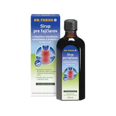 DR.THEISS SIRUP PRE FAJCIAROV 250ML