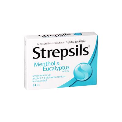 STREPSILS Mentol a Eukalyptus 24 pastiliek