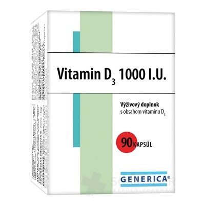 GENERICA Vitamin D3 1000 IU