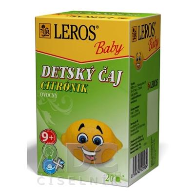 LEROS BABY DET.CAJ CITRONIK 20X2G