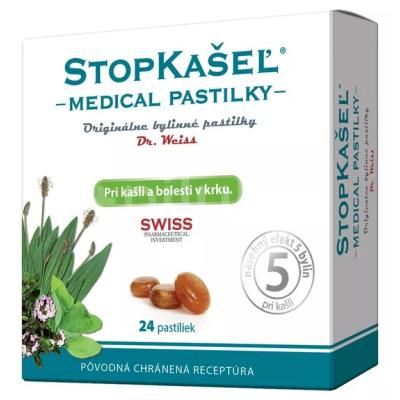 STOPKAŠEĽ Medical pastilky Dr. Weiss 24 past.