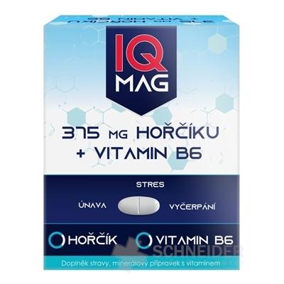 IQ MAG Horčík 375 mg + Vitamín B6