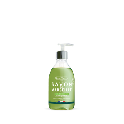 BeauTerra - traditional Marseille liquid soap - mint and lemon