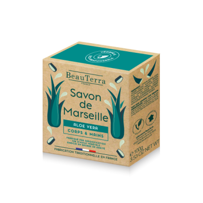 BeauTerra - traditional Marseille solid Aloe Vera soap