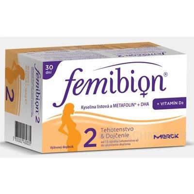 Femibion 2 Kys. listová a METAFOLIN+DHA+Vit.D3
