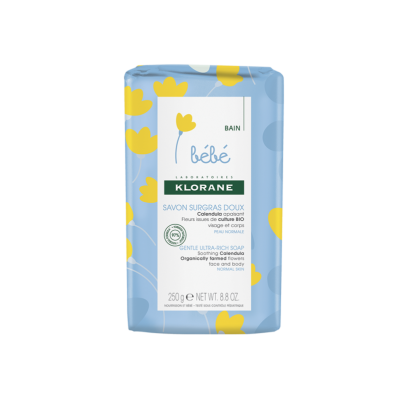 Klorane Bebe gentle emollient soap 250g