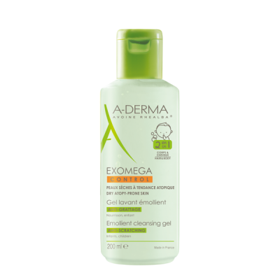 A-Derma Exomega Control Emollient Washing Gel 2in1 200ml